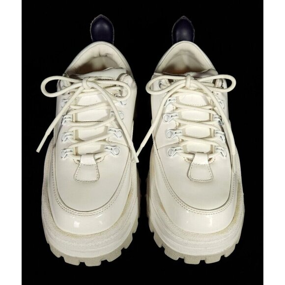 Eytys Angel Patent Sneaker Size 37 7 White Womens Leather Shoes $325 - Picture 3 of 12